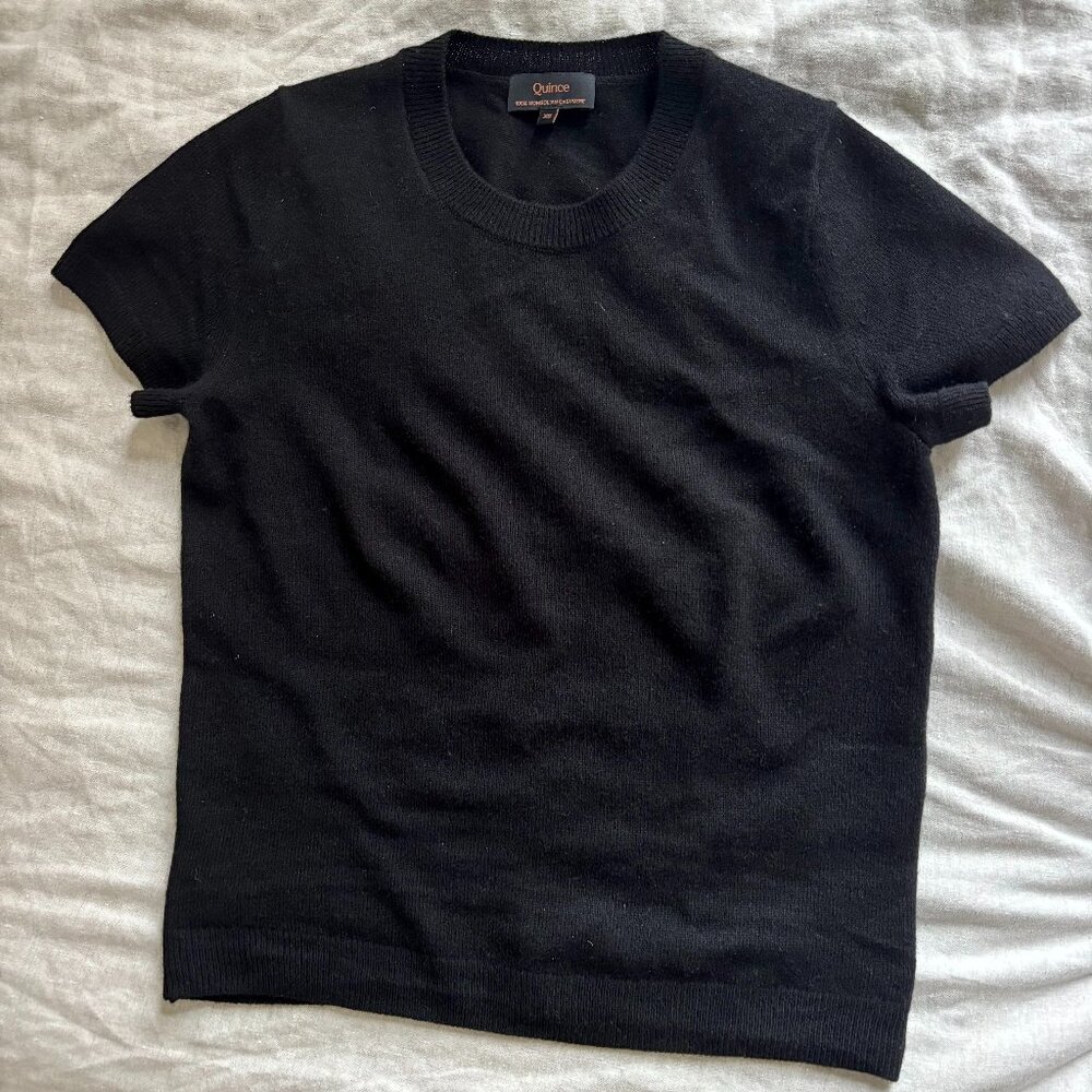 Black Quince Cashmere Tee (XS)